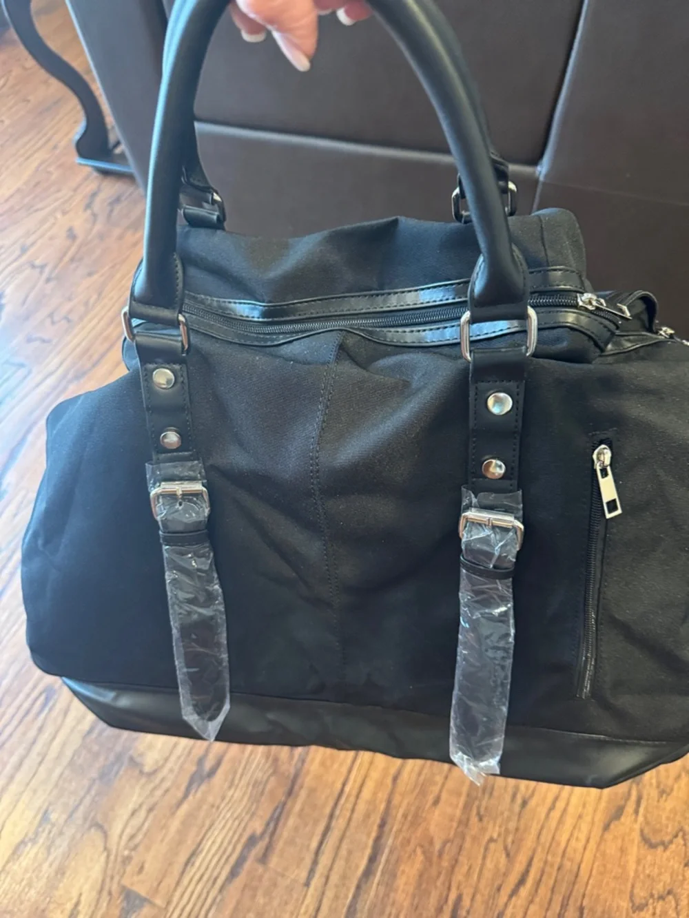 All Black Weekender / Carryall / Carry On Travel Bag